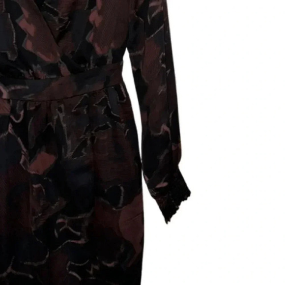 Evereve Allison Joy Sascha Surplice Faux Wrap Long Sleeve Dress Size Small - Picture 5 of 9